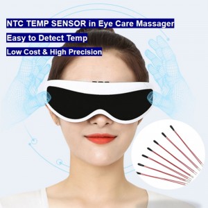 NTC thermistor temperature sensor in eyecare massager