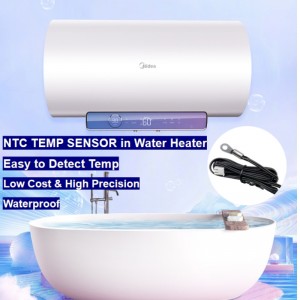 NTC thermistor temperature sensor in water heater