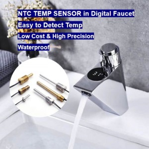 NTC thermistor temperature sensor in digital faucet smart home