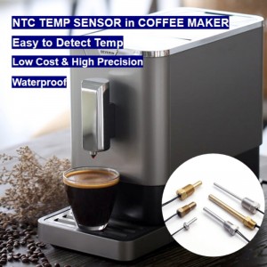 NTC thermistor temperature sensor in coffee maker